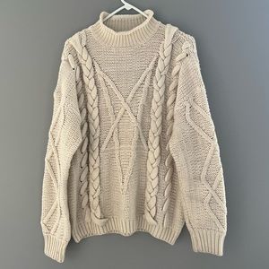 VINTAGE UNIF PENTAGRAM MOCKNECK SWEATER